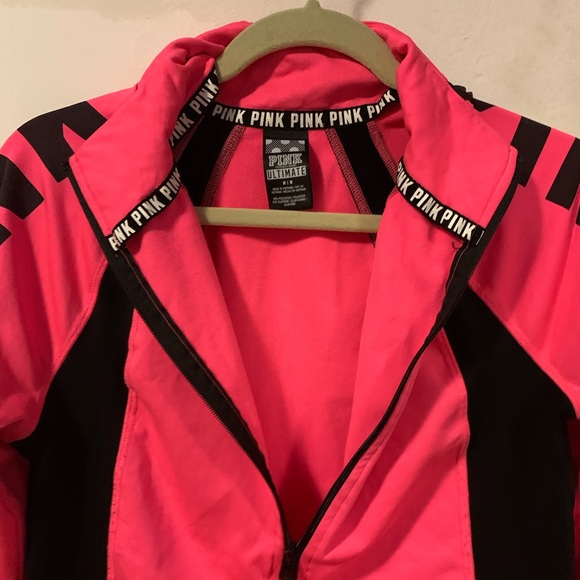 PINK Victoria's Secret Tops - PINK Ultimate Long Sleeve - Size Medium Hot Pink